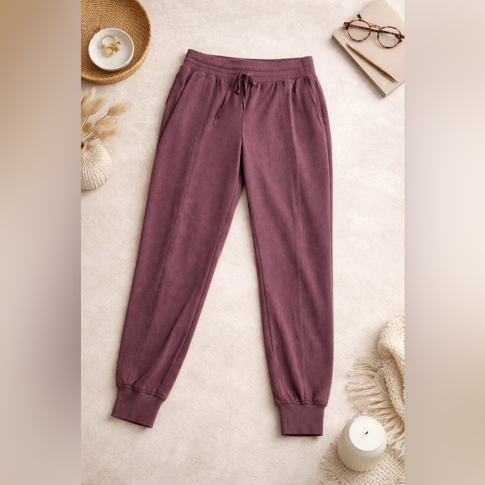Freely Mauve Cozy Joggers Elevated Lounge Athleisure Workout - Picture 2 of 7